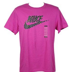 Nike Sportswear Men's Graphic T Shirt (Fuchsia(Pink)/Lego Logo